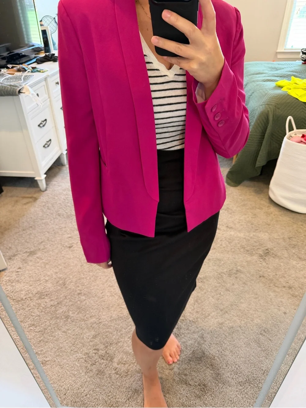 Ark & Co Girls' Bright Fuchsia Blazer